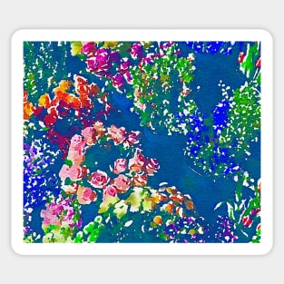 Abstract multicolor floral pattern Sticker